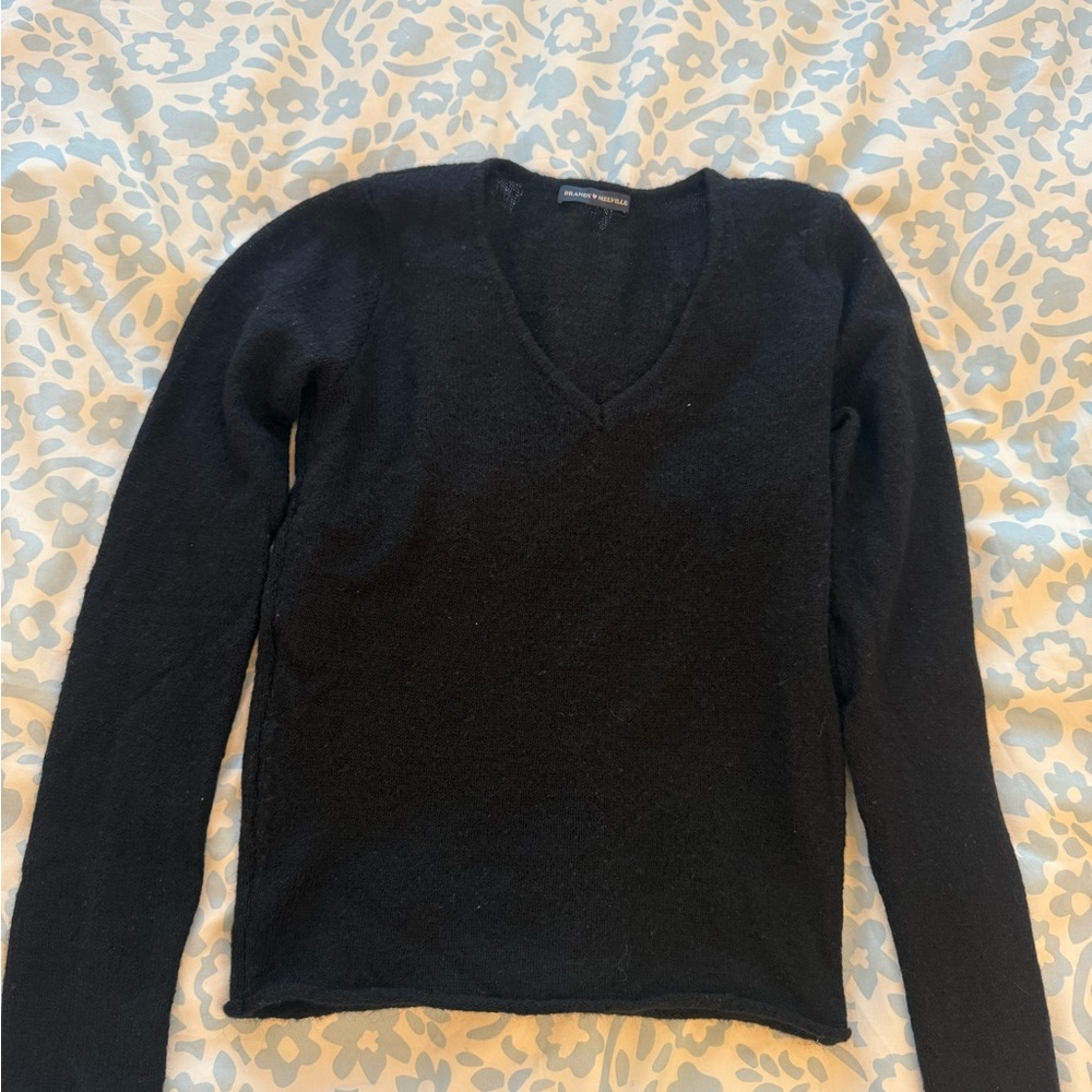 Brandy Melville Black V-Neck Sweater